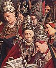 The Ghent Altarpiece Adoration of the Lamb [detail bottom right] by Jan van Eyck